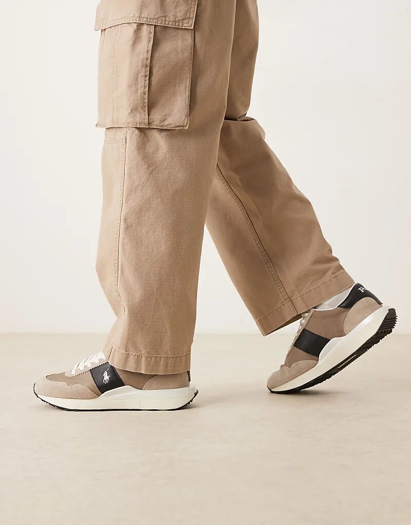 

Polo Ralph Lauren Кроссовки Train 89 с логотипом Polo бежевого цвета