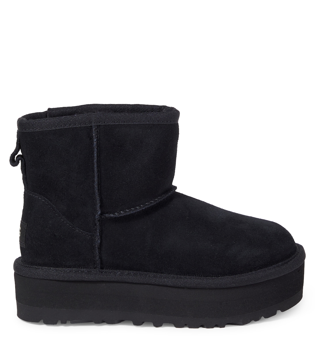 Классические мини-замшевые зимние ботинки UGG Kids, черный — фото 3