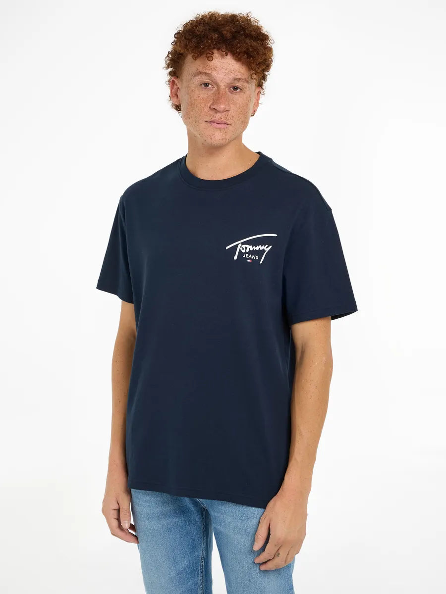 

Футболка Tommy Jeans "TJM REG SIGNATURE PRINT TEE EXT", синий