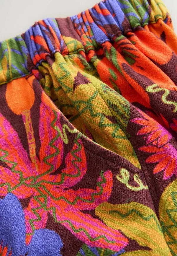 Брюки-Шаровары стандартного кроя Next, Tropical Print — фото 3