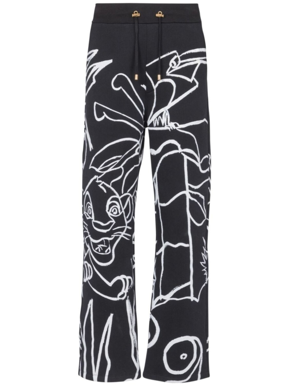 

Balmain брюки с кулиской из коллаборации с Disney, черный
