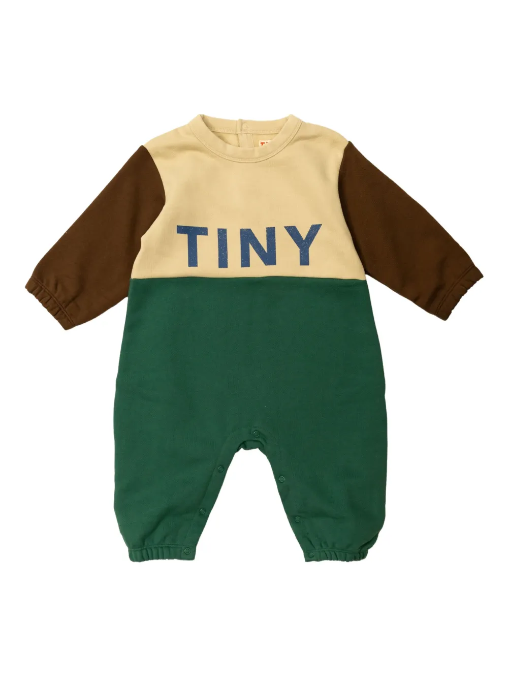 

Комбинезон с цветным логотипом Tiny Cottons, зеленый