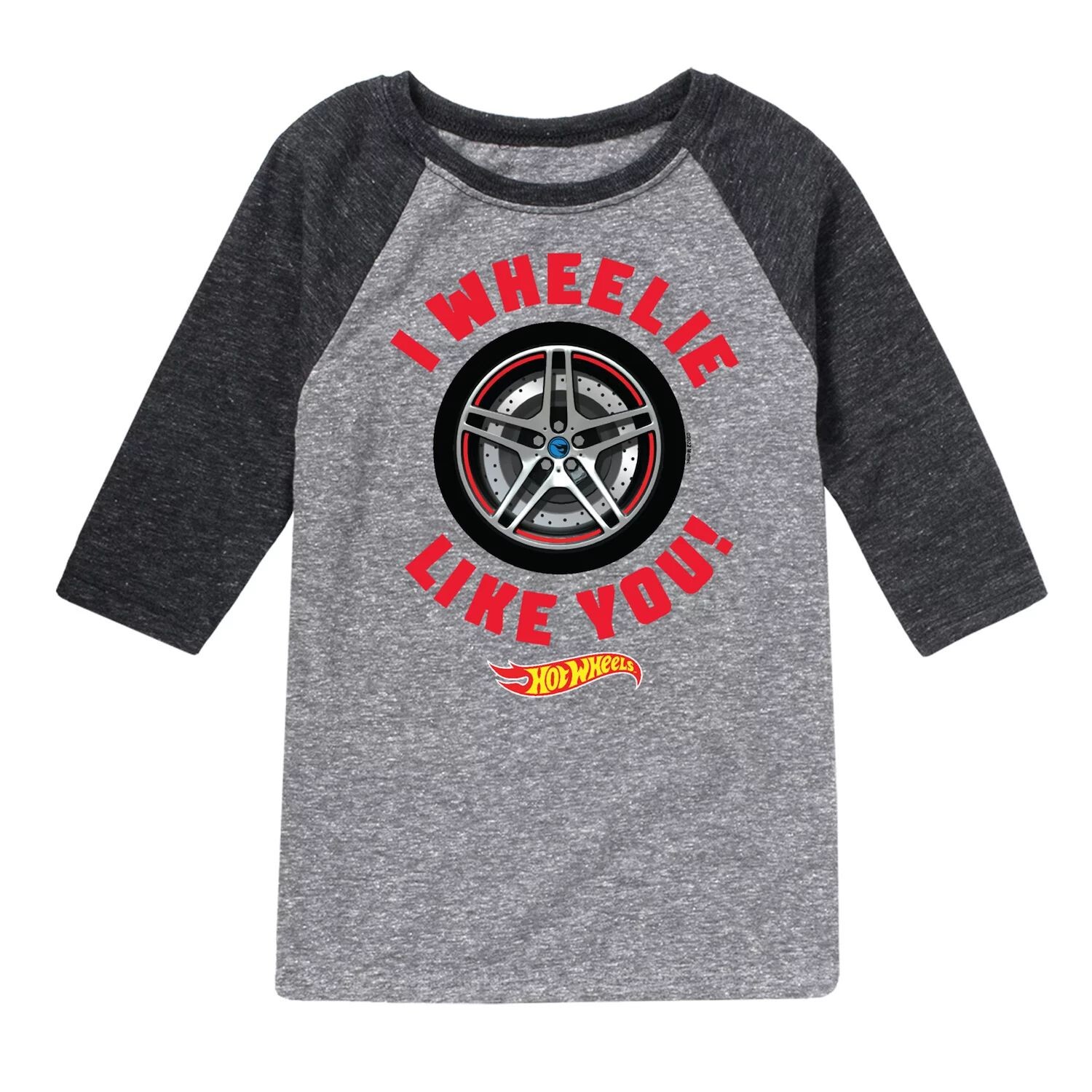 

Футболка Hot Wheels Wheelie Like You для мальчиков 8–20 лет с графическим рисунком реглан Licensed Character