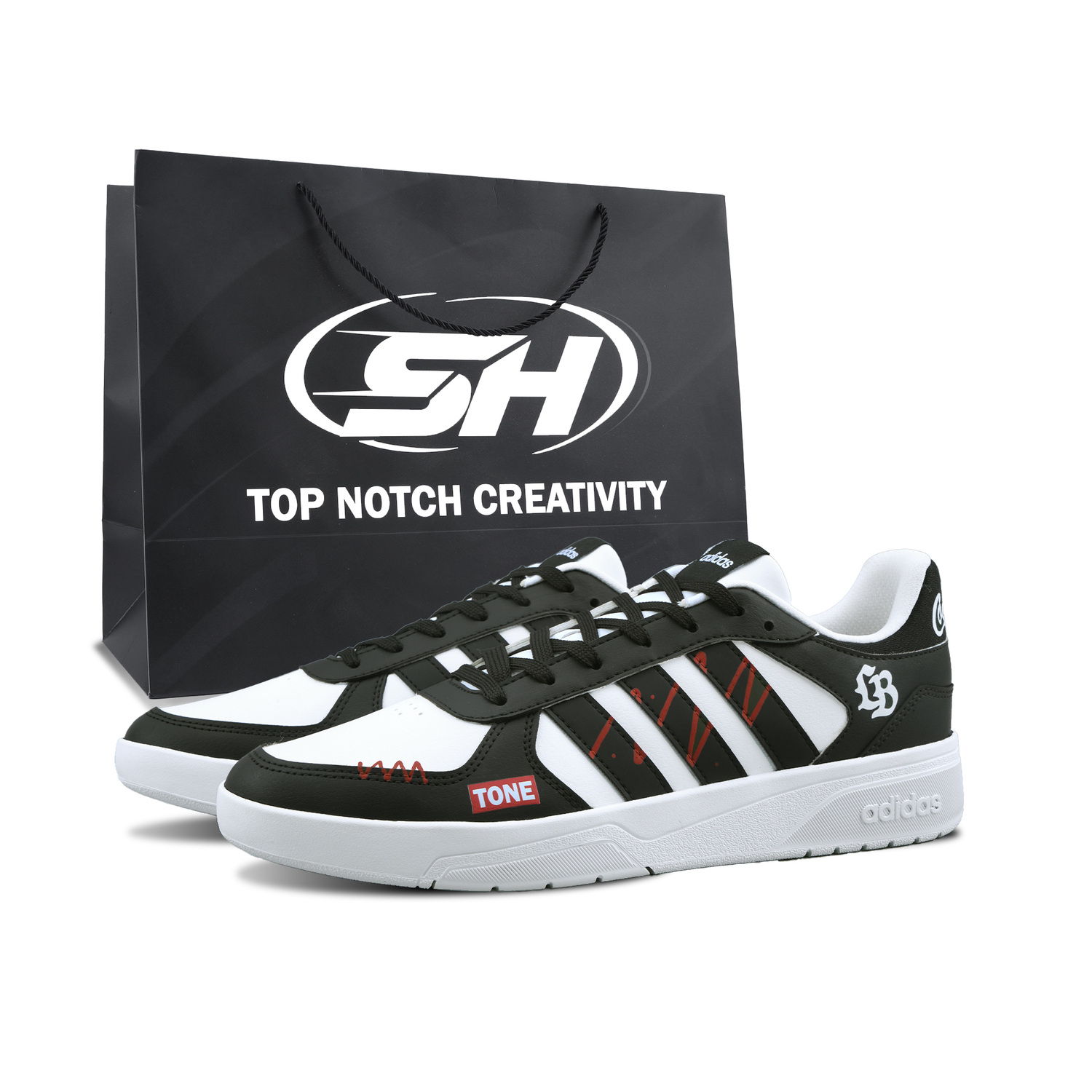 

Adidas Neo Courtbeat Plain Black And White, специальная амортизация для шопинга, износостойкие низкие скейтборд-кроссовки