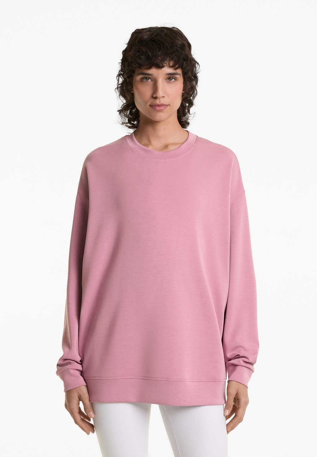 

Толстовка LONG SOFT-TOUCH OYSHO, светло-розовый