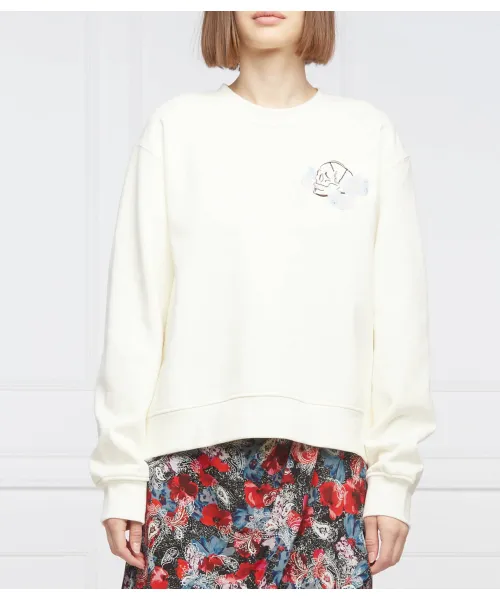 

Толстовка Relaxed fit The Kooples, белый