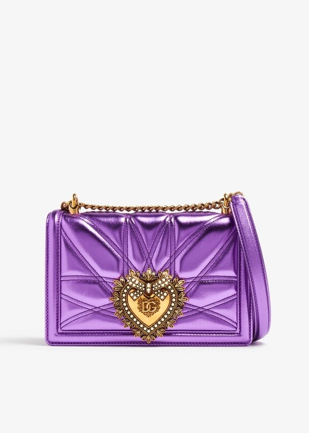 

Сумка Dolce&Gabbana Medium Devotion, фиолетовый