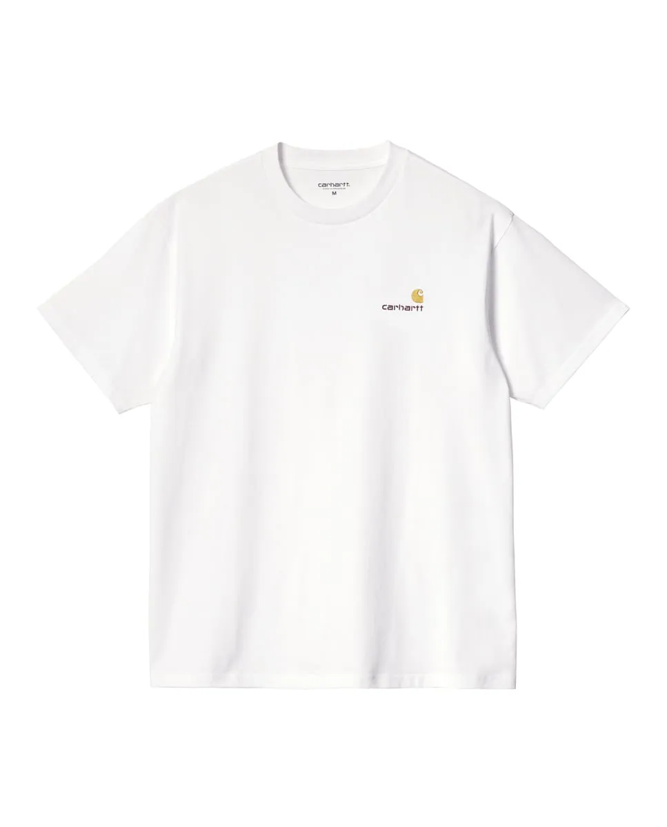 

Мужская футболка S/S American Script Carhartt WIP, белый