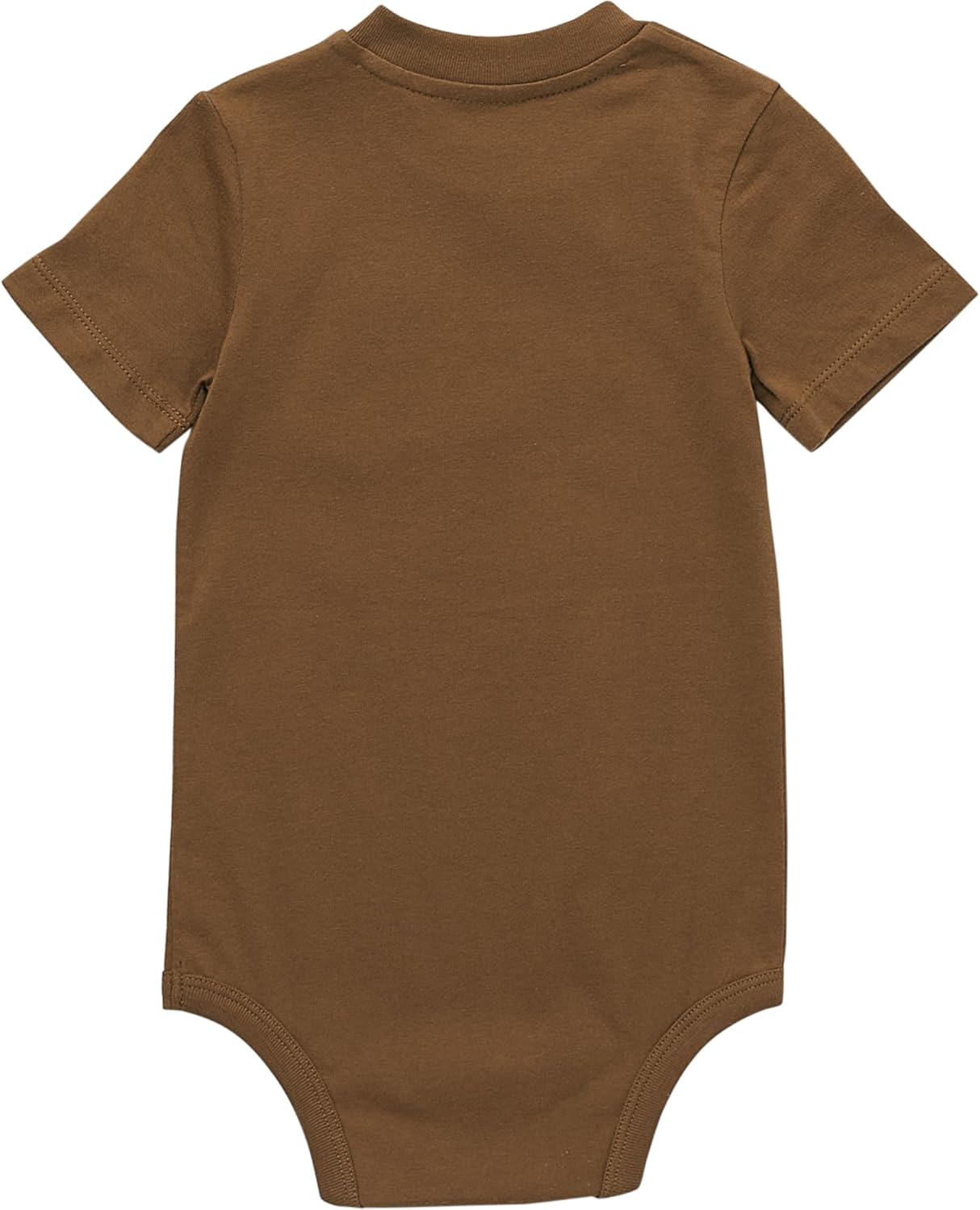 Carhartt Unisex Baby, футболка-боди с коротким рукавом и карманом, Carhartt Brown — фото 2