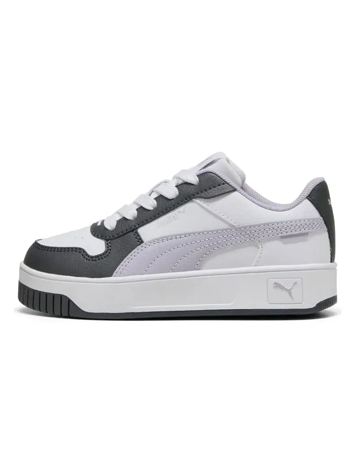 Кроссовки на шнуровке Puma, белый/черный/серый — фото 3