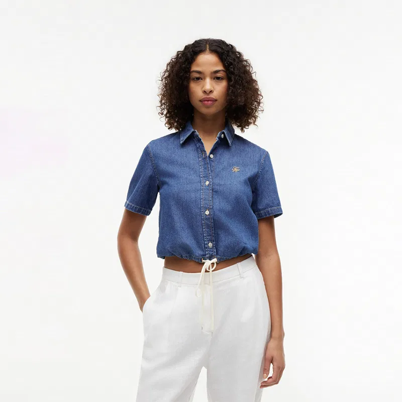 Рубашка джинсовая Tommy Hilfiger Denim Blue — фото 4
