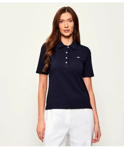 

Футболка поло Slim fit Gant, синий