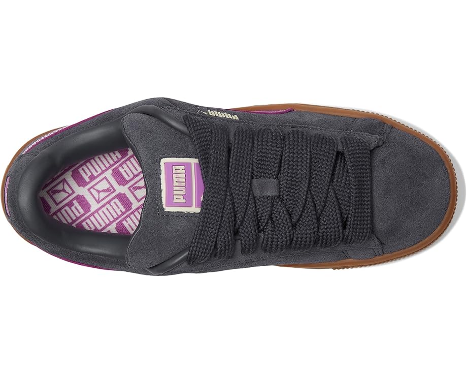Кроссовки PUMA Suede Xl, цвет Galactic Gray/Wild Berry — фото 2