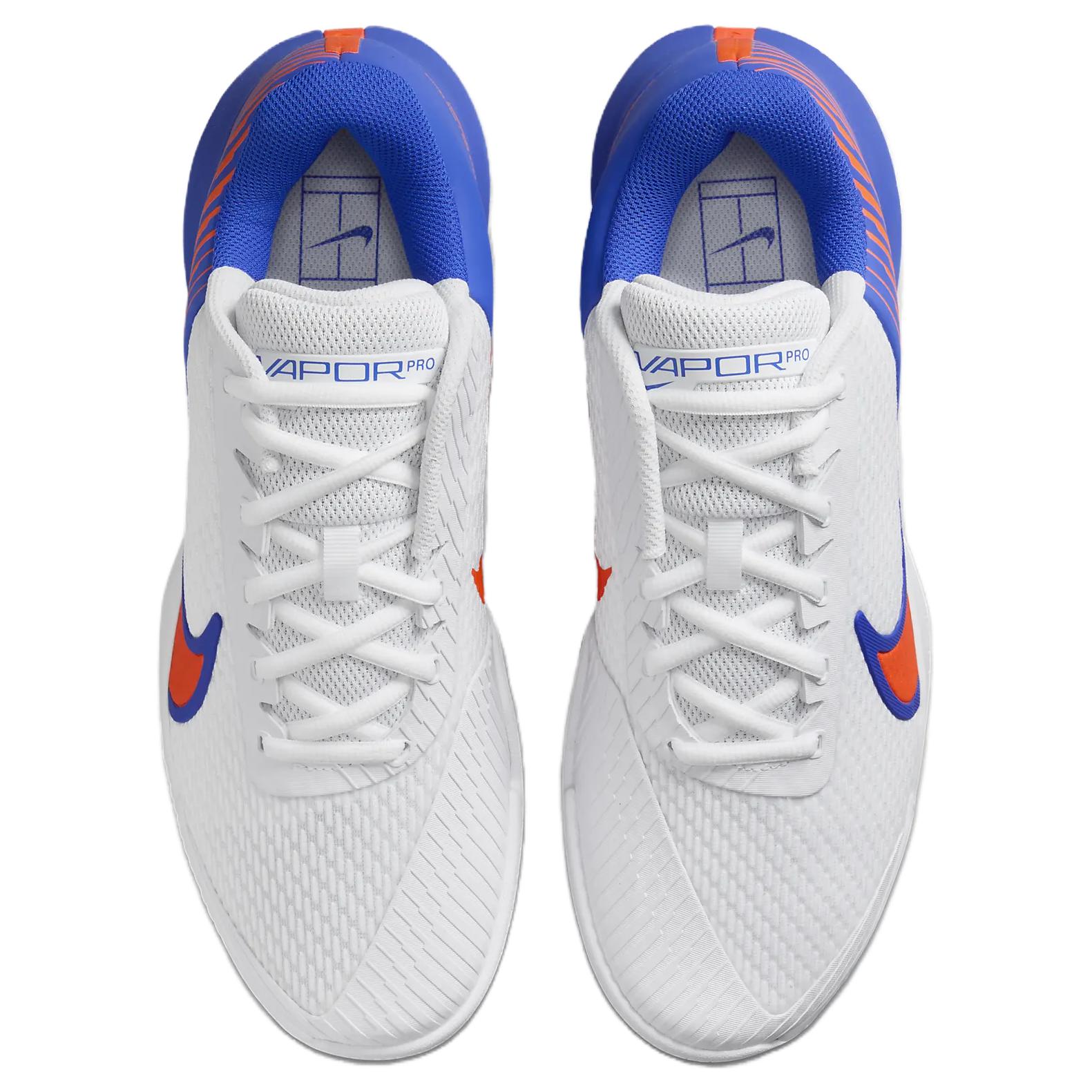Nike Air Zoom Vapor Pro 2 Антискользящие Износостойкие Низкие Теннисные Кроссовки Мужские Бело-Голубые — фото 4