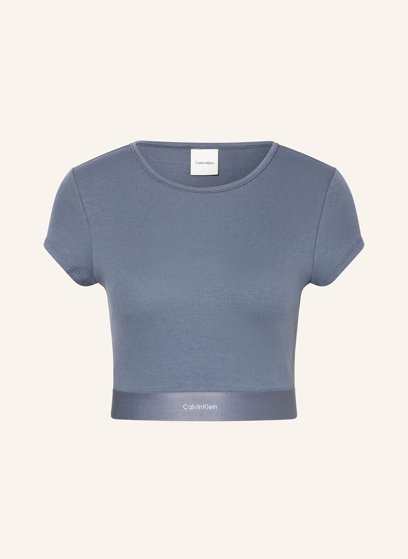 

Рубашка для отдыха из хлопка стретч в рубчик Calvin Klein, серый