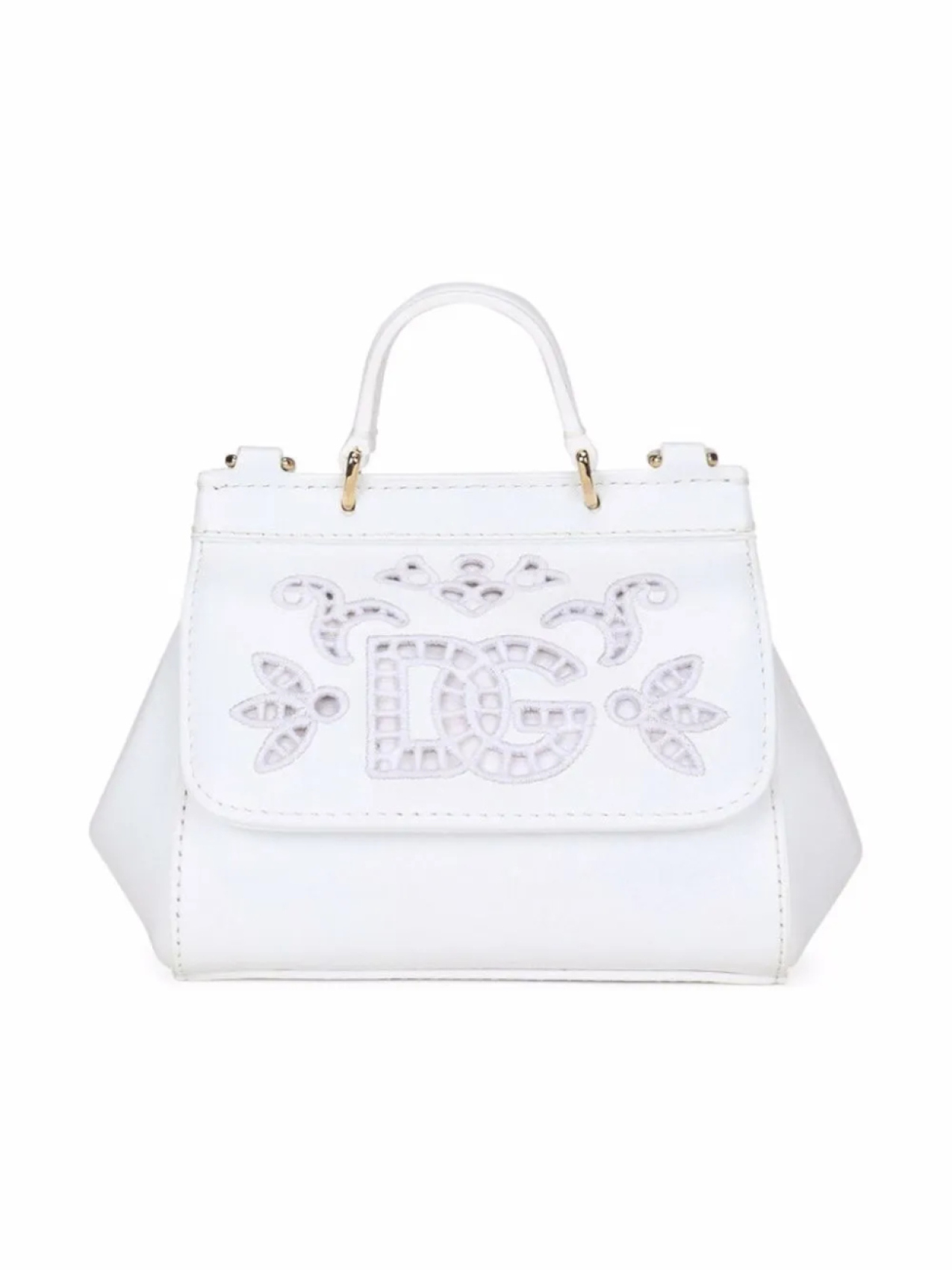 

Мини-сумка Sicily с логотипом Dolce & Gabbana Kids, белый