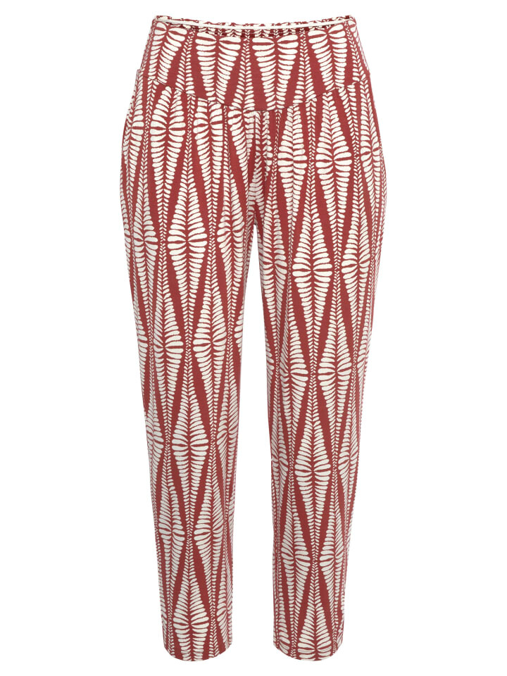 

Тканевые брюки LASCANA, цвет terracotta/creme bedruckt