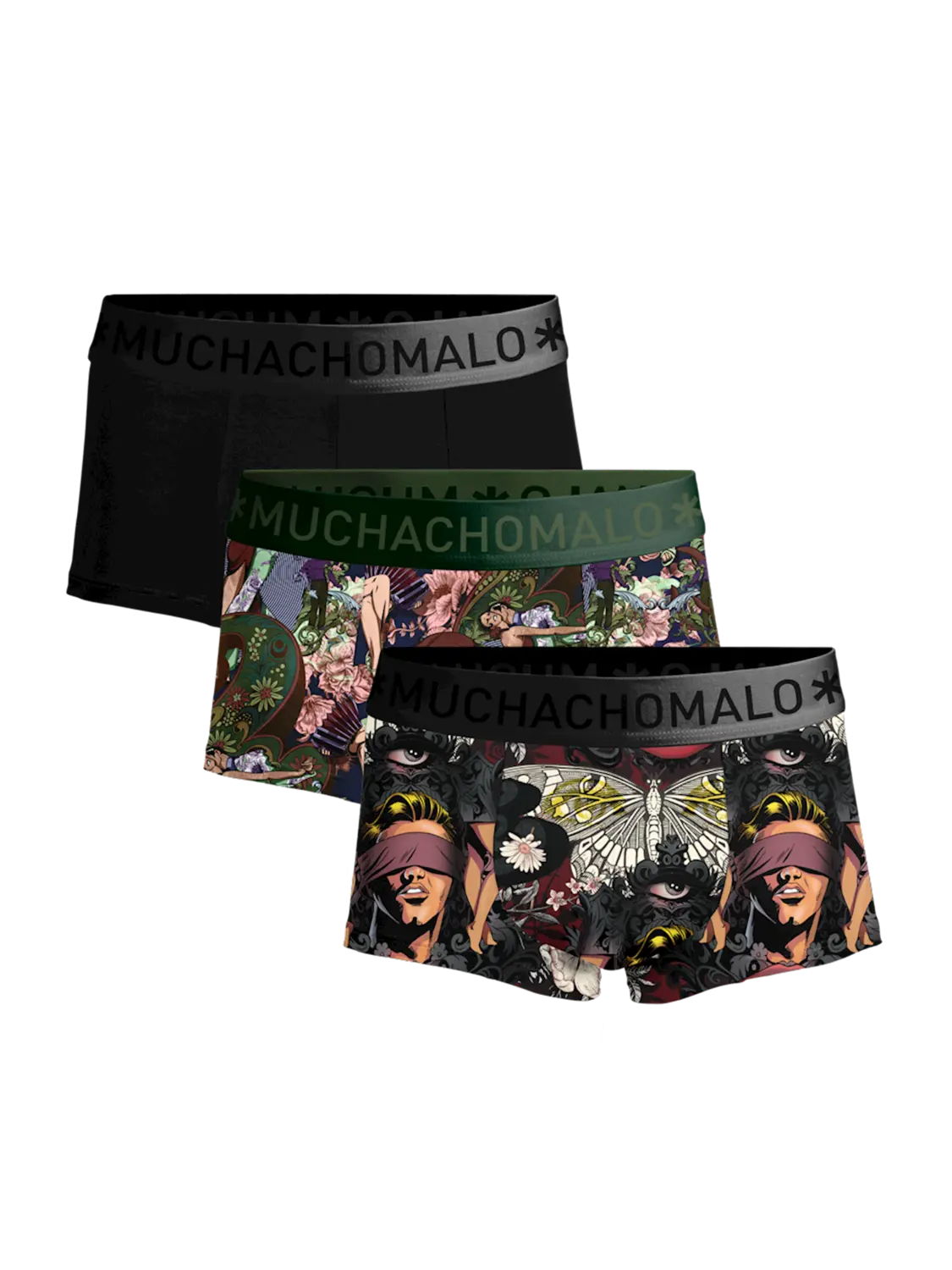 

Боксеры 3 шт трусы Muchachomalo, мультиколор
