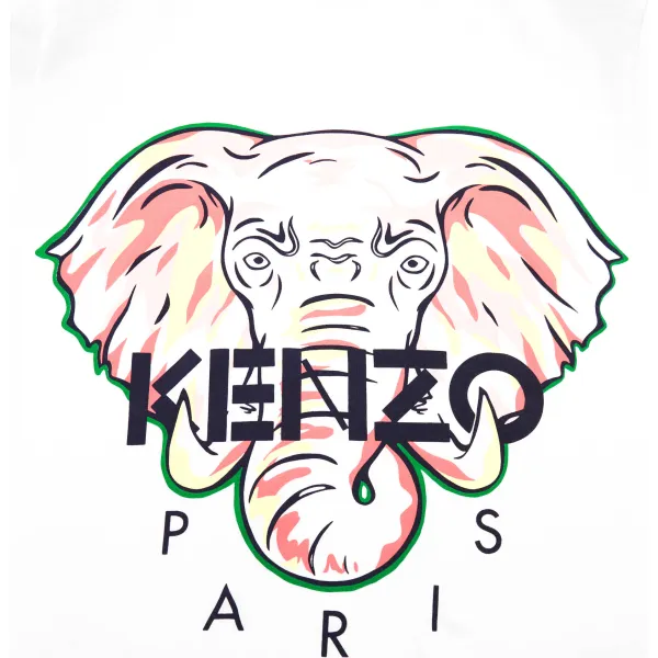 Футболка стандартного кроя Kenzo Kids, белый — фото 3