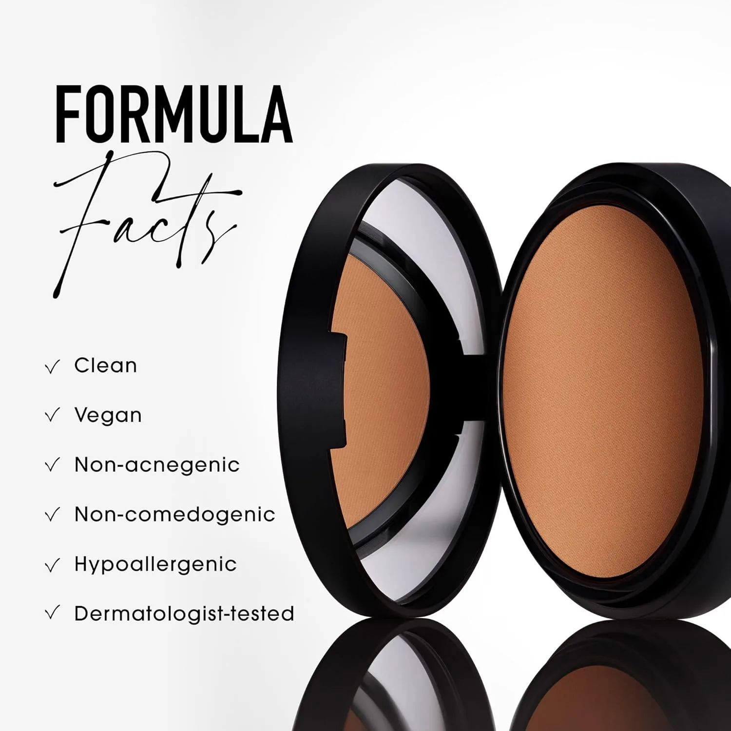 Прессованная пудра-основа bareMinerals Barepro Pressed Powder Foundation оттенка 10C и хайлайтер GenNude оттенка Rose Glow. — фото 4