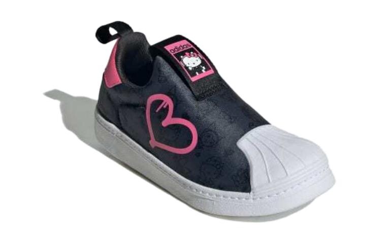 Adidas originals Superstar Series Kids Кроссовки для скейтбординга для детей, Black/Red — фото 3