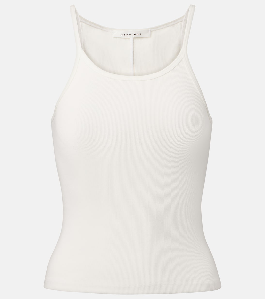 

Рибленый хлопковый джемпер-майка Slvrlake, Natural White