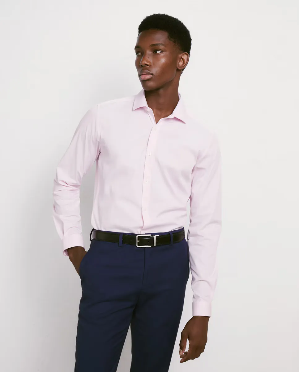

Очень эластичная однотонная рубашка Easy Wear, розовый
