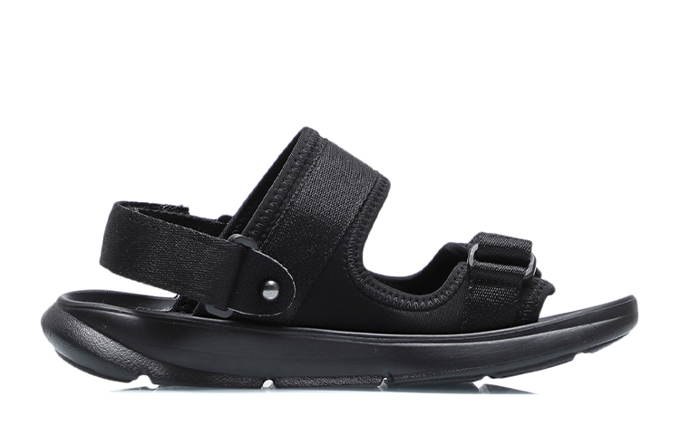 LINING YOUNG Стойкие к истиранию дышащие сандалии Enough Trendy 3.0 Black для подростков — фото 4