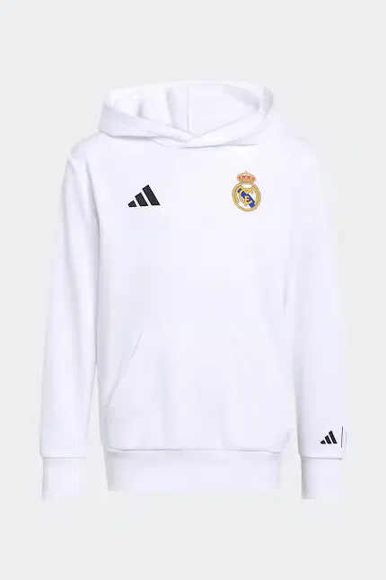 Худи детское с принтом REAL MARVEL Adidas Performance, серый — фото 2