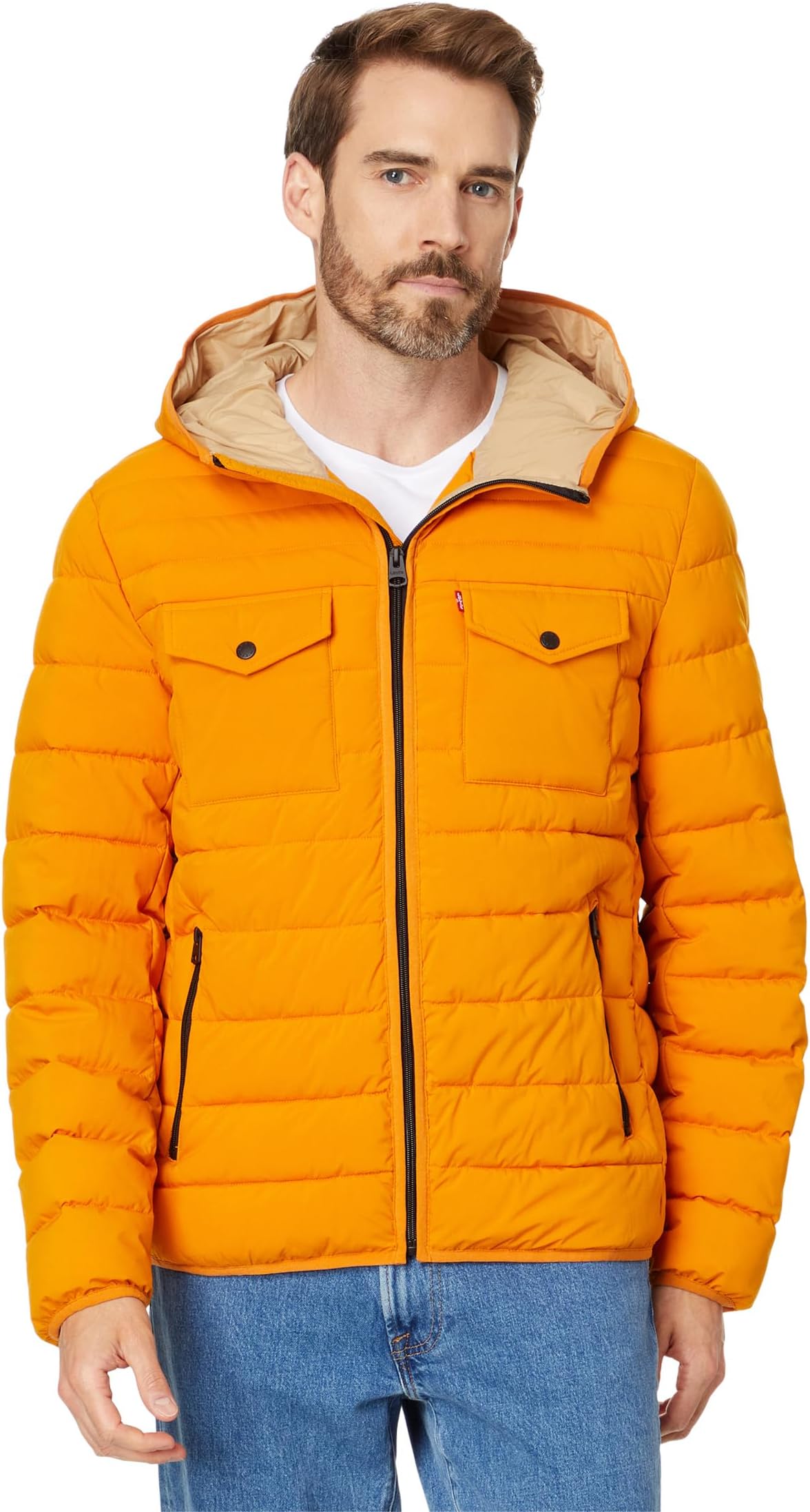 

Куртка Levi's Stretch Two-Pocket Quilted Jacket, цвет Sun