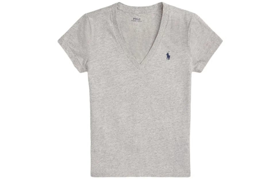 Футболка женская Gray Polo Ralph Lauren — фото 4
