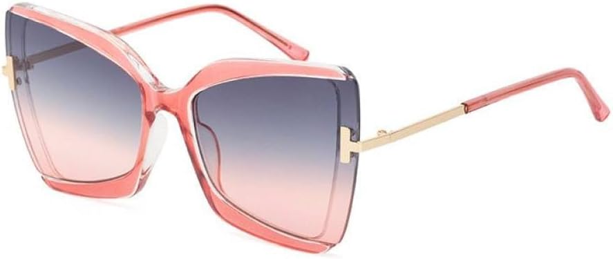 

2026 - Большие солнцезащитные очки для женщин, роскошные винтажные квадратные солнцезащитные очки для женщин, модные очки «кошачий глаз», солнцезащитные очки UV400 MTZJH, One Color