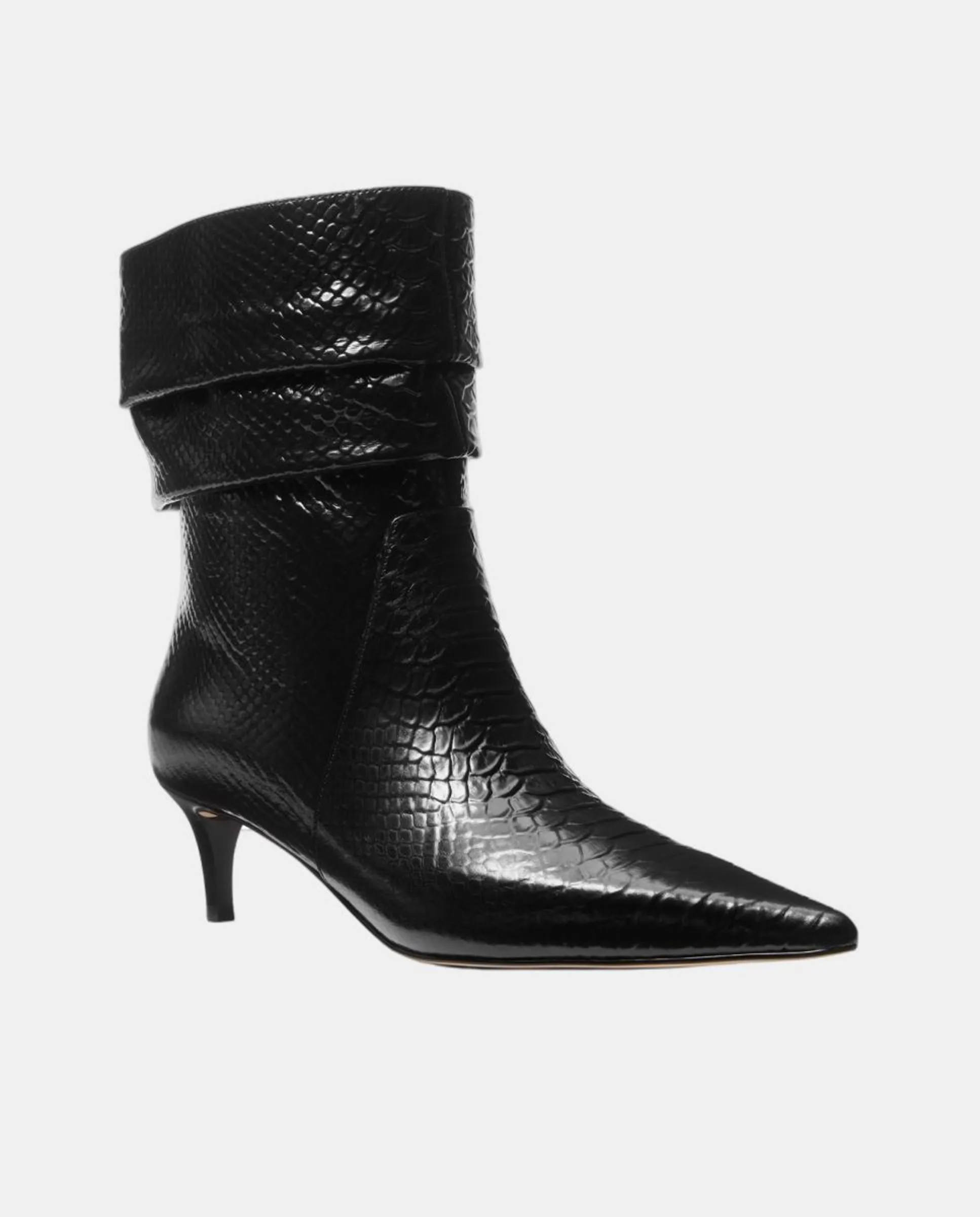 Женские ботинки Dawn на каблуке с эффектом потертости Michael Kors, черный — фото 2
