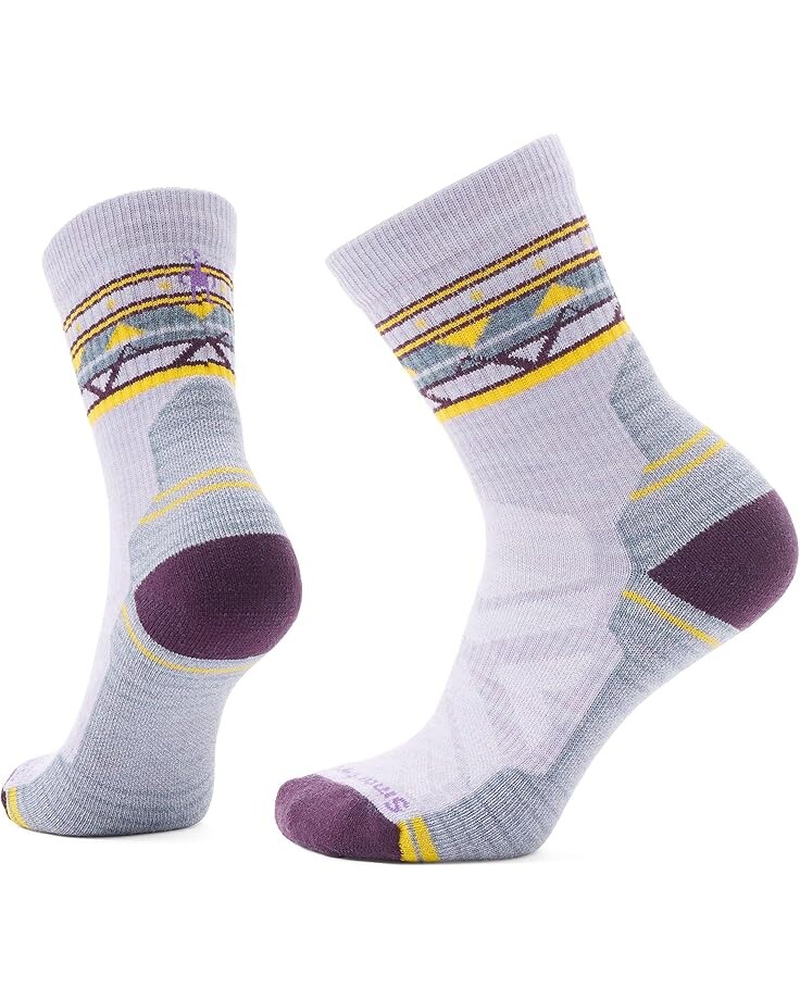 

Носки Smartwool Hike Light Cushion Zig Zag Valley Mid Crew Socks, цвет Purple Eclipse