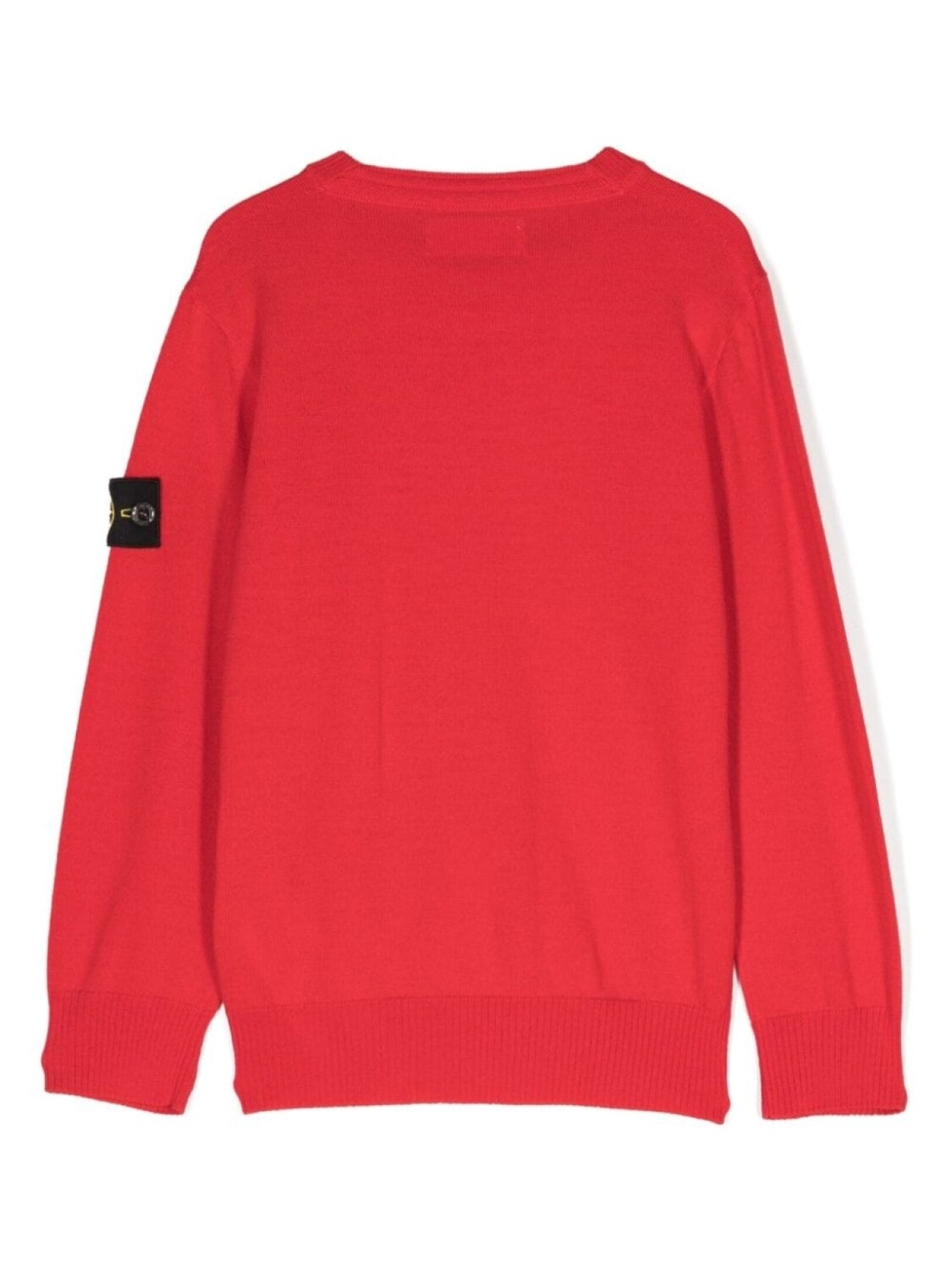 Stone Island Junior толстовка с круглым вырезом и логотипом Compass, красный — фото 2