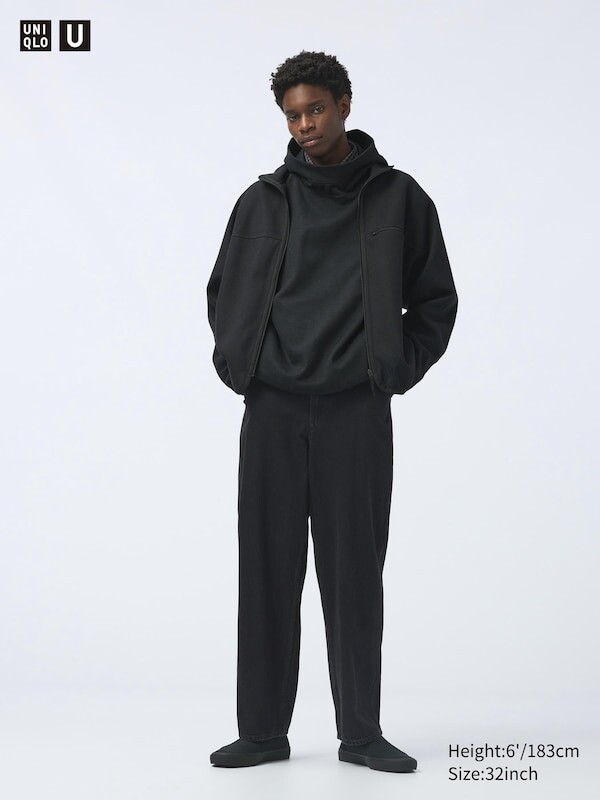 

Широкие цветные джинсы Uniqlo, серый