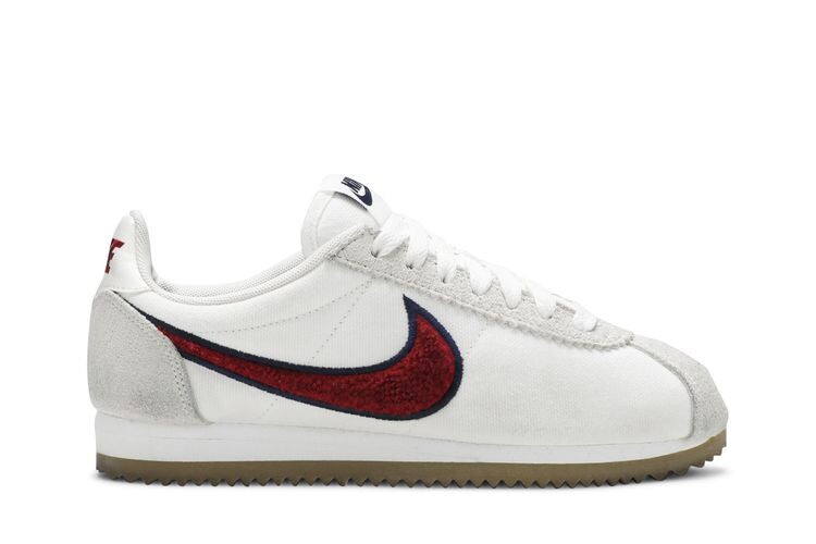 Кроссовки Nike Wmns Classic Cortez PRM White Red Crush, белый