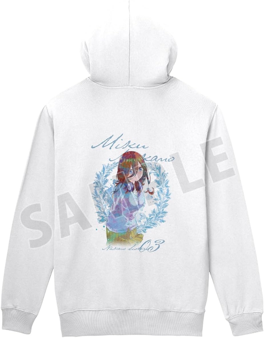 

Мужская толстовка на молнии с принтом на спине The Quintessential Quintessential Quintuples of the Bride Накано Мику в стиле гранж, размер X-Small Armabianca