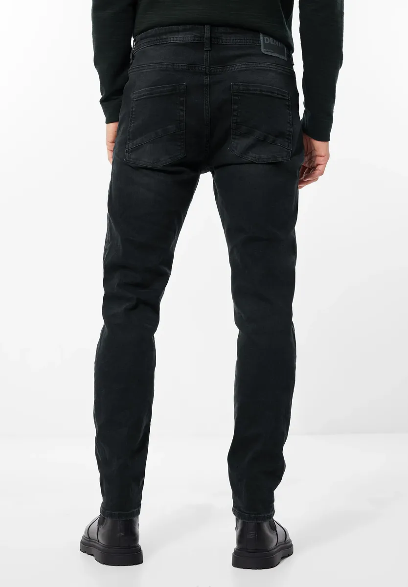 

STREET ONE МУЖЧИНЫ Прямые джинсы, 5 карманов Street One Men, цвет Basic Black Wash