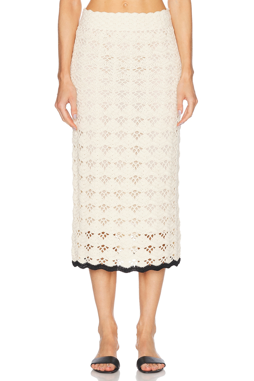 

Юбка крючком Rhiannon Zimmermann, Cream & Black