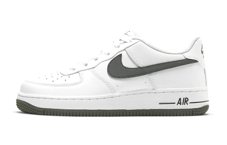 Кроссовки Nike Air Force 1 Low 'White Iron Grey Swoosh' GS