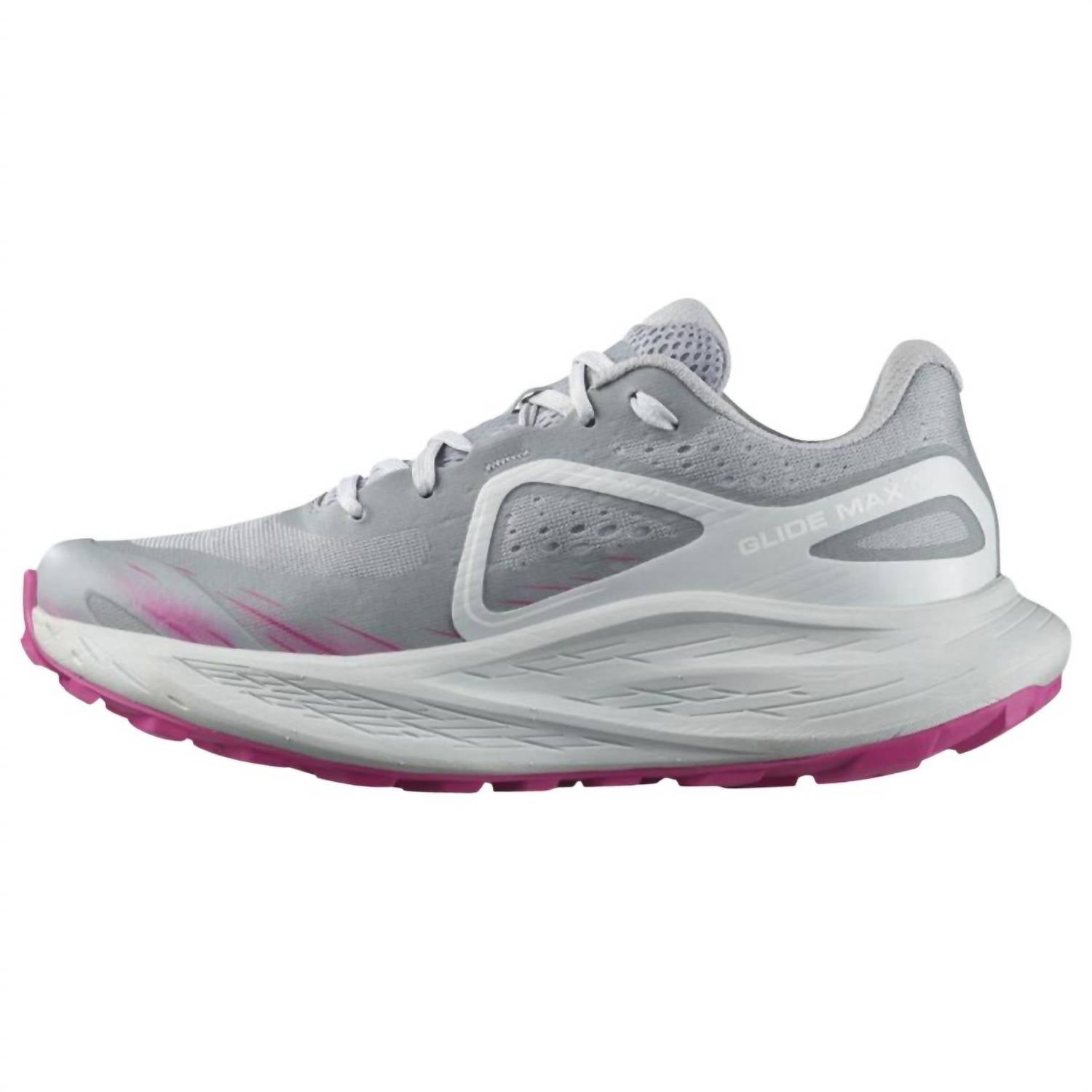 Женские кроссовки для бега Glide Max Tr - B в цвете кварц/синий/розовый SALOMON — фото 3