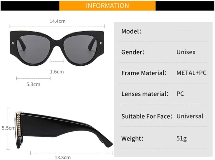 

Ретро-солнцезащитные очки «кошачий глаз» для женщин, для мужчин и женщин, солнцезащитные очки для активного отдыха, защита от УФ-излучения UV400 LANGSER, 5