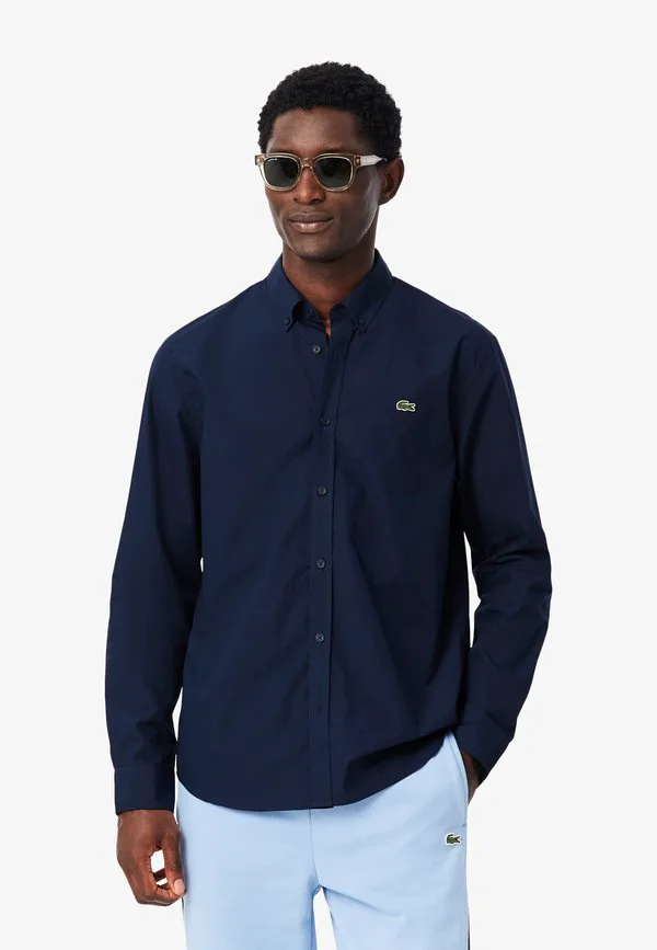 Рубашка Lacoste, классическая, темно-синий