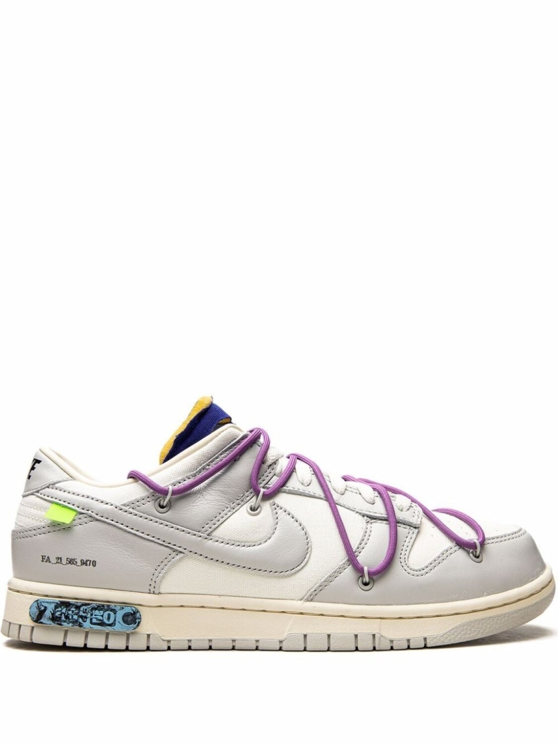 

Кроссовки Dunk Low из коллаборации с Off-White Nike X Off-White, белый