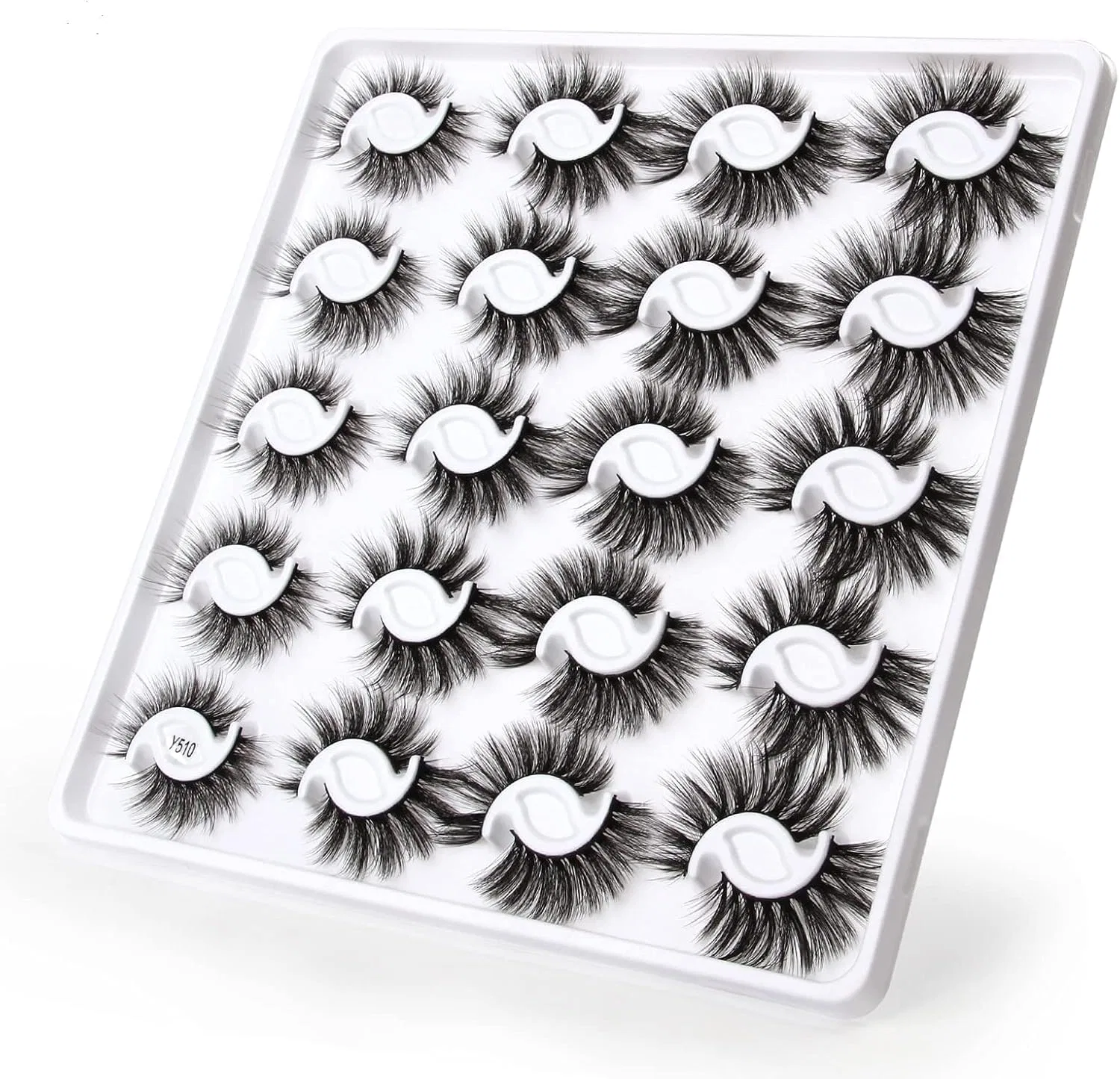 Ресницы накладные пушистые 3D Beauty Glazed 20 пар Y510