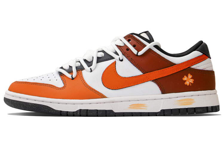 

Кроссовки Nike Dunk Skateboarding Shoes Men Low-top White/orange, белый/оранжевый