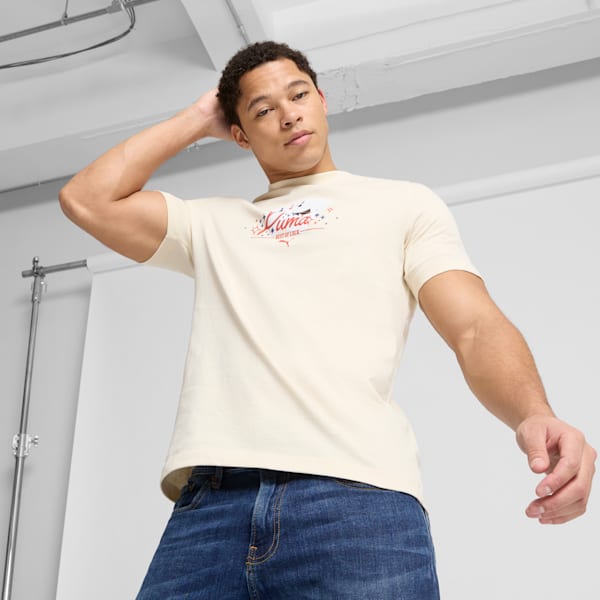 

Мужская графическая футболка Las Vegas Four Aces Puma, белый