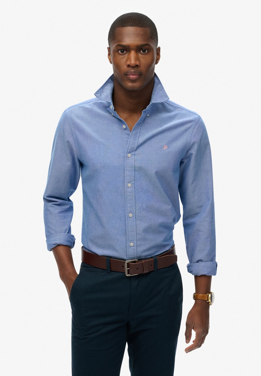 

Рубашка CLASSIC OXFORD LONG SLEEVE Superdry, синий