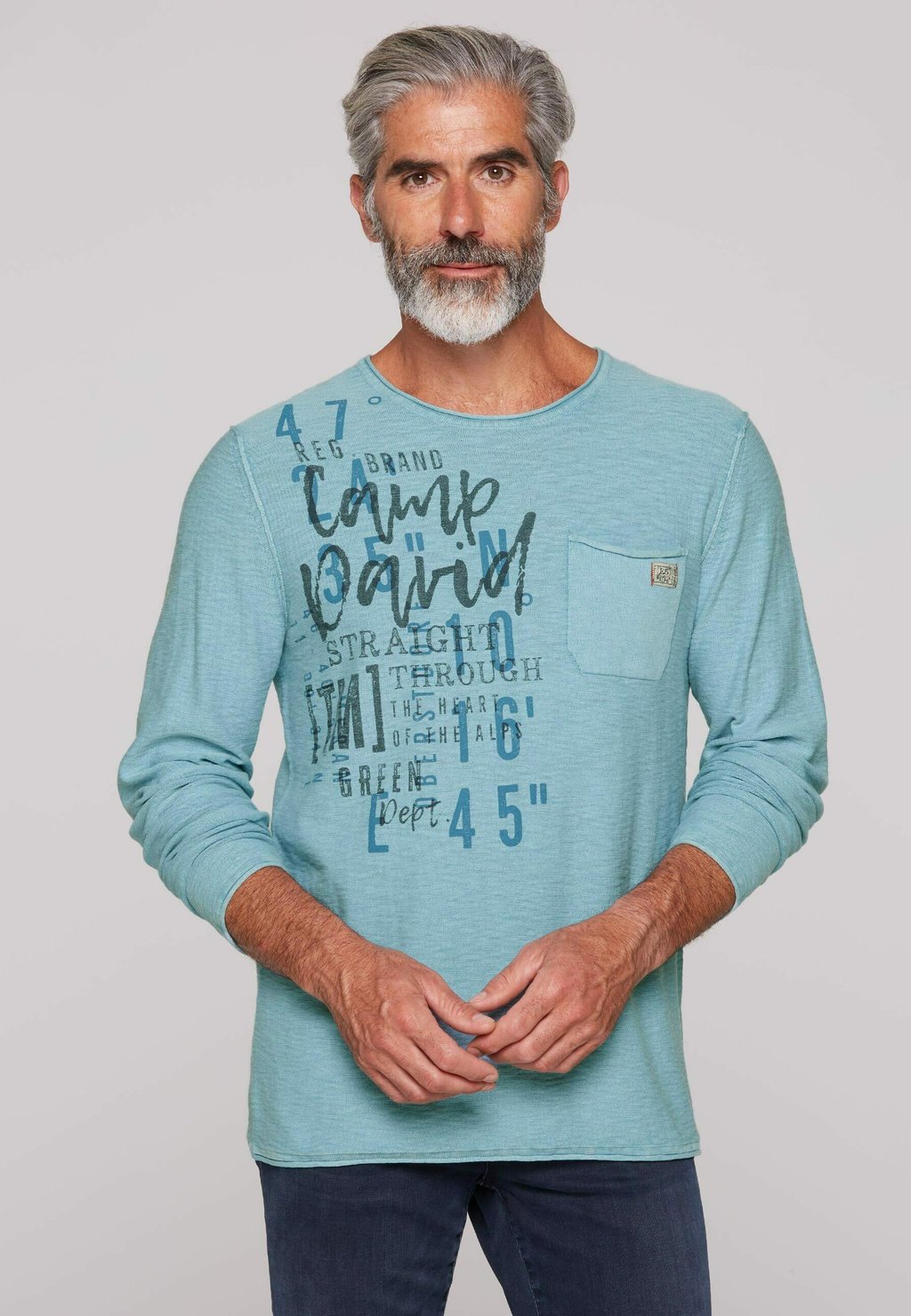 

Джемпер IM VINTAGE LOOK Camp David, светло-голубой